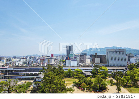 広島県福山市　福山の街並み（JR福山駅周辺） 53821917