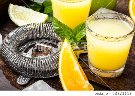 Fresh cocktail with orange 53823118