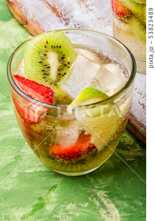 Iced summer drink 53823489