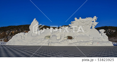 Ice and Snow Sculpture in Harbin, China Ice and Snow Sculpture in Harbin, China 53823925
