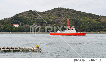Tourist boat on sea in Toba, Japan Tourist boat on sea in Toba, Japan 53824318