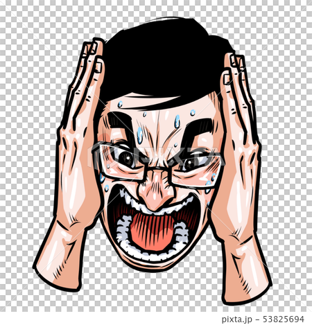 うつむき口開け 53825694