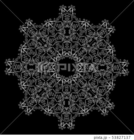 Beautiful Ornamental Rosette For Ethnic Or のイラスト素材 53827137 Pixta