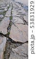 Street of Barcelona low view on old pavement  53831929