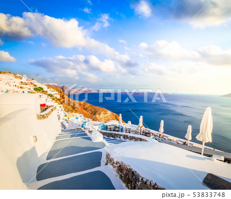 beautiful details of Santorini island, Greece 53833748