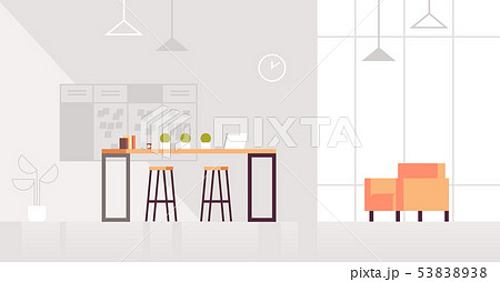 creative lounge area modern office interior contemporary co-working center flat horizontal 53838938