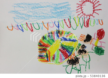 幼児画・海水浴の思い出 幼児画・海水浴の思い出 53840136