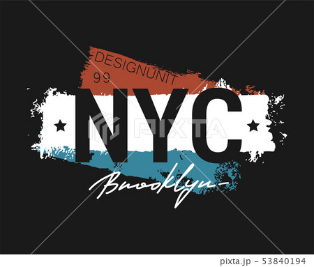 T-shirt - New York City, apparel abstract design T-shirt - New York City, apparel abstract design 53840194