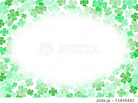 春緑クローバー背景のイラスト素材