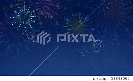 背景 和 和風 和柄 和紙 夏 花火のイラスト素材