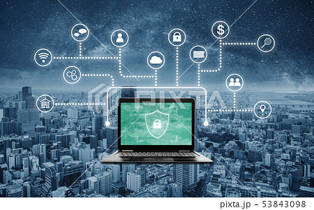 Internet and online network security system 53843098