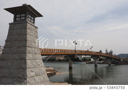 唐津城：城内橋(佐賀県:唐津市) 53843750