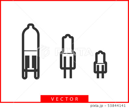 Light bulb icon vector. Llightbulb idea logo 53844141