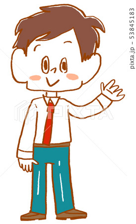 高校生 中学生 男子 男の子 制服のイラスト素材