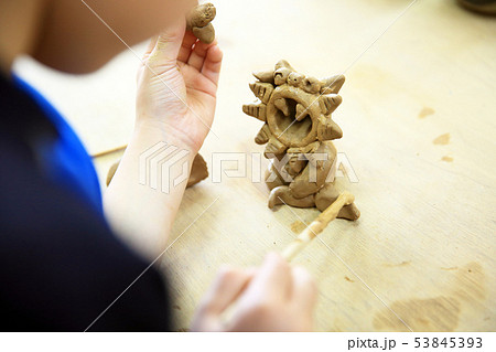 シーサー作り 53845393