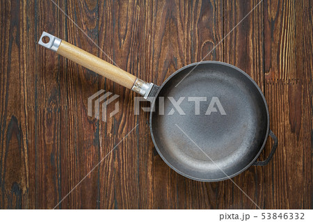 pan, pan on table, cooking, kitchen, stainless pan, pan on table, cooking, kitchen, stainless 53846332