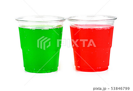 cool soft drink in glass isolated on white cool soft drink in glass isolated on white 53846799