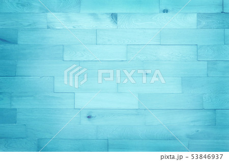 Vintage painted blue pastel wooden wall background 53846937