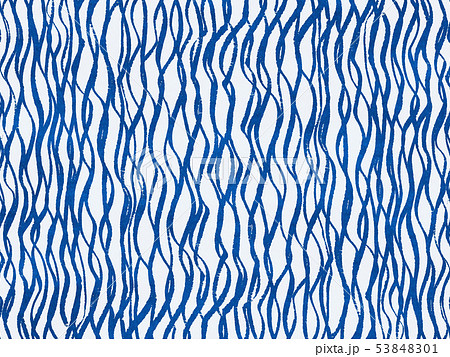 背景素材　布　木綿　藍染 53848301
