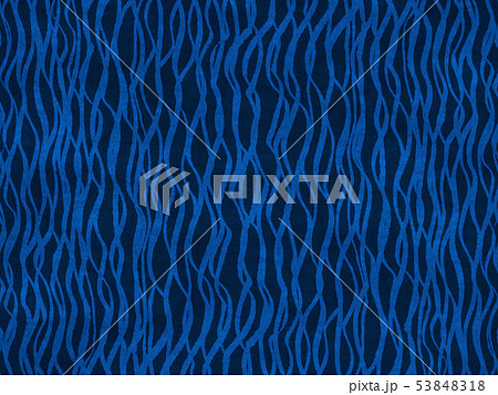 背景素材　布　木綿　藍染 53848318
