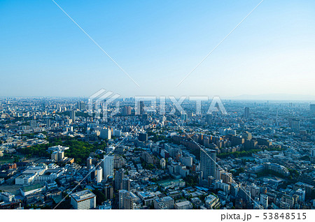 夕陽に照らされる東京 六本木から広尾・恵比寿・武蔵小杉方面 2019.05 b 夕陽に照らされる東京 六本木から広尾・恵比寿・武蔵小杉方面 2019.05 b 53848515