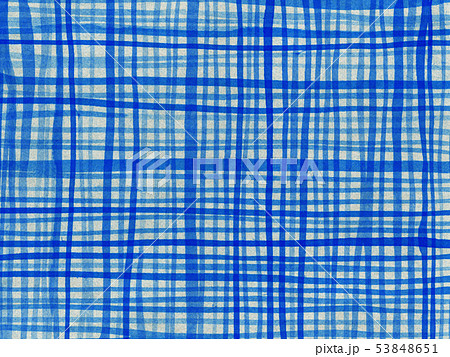 背景素材　布　木綿　藍染 53848651
