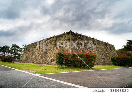 津山城址天守台の石垣 津山城址天守台の石垣 53848889