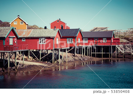 Traditional architecture in Tind fishing village Traditional architecture in Tind fishing village 53850408