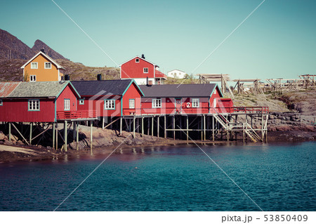 Traditional architecture in Tind fishing village Traditional architecture in Tind fishing village 53850409