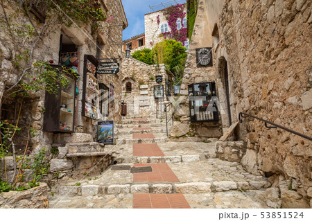 Old traditional architecture of Eze village. 53851524