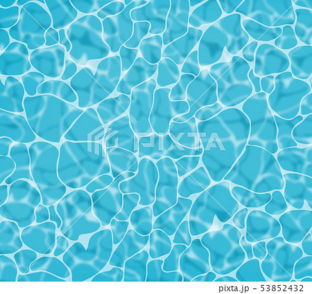 Blue water Vector realistic. Summer sea poster Blue water Vector realistic. Summer sea poster 53852432