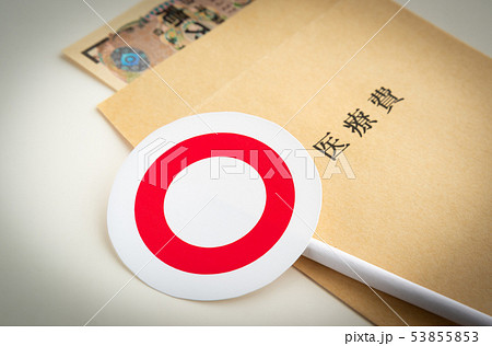 医療費　○　紙幣　封筒　支出　家計 53855853