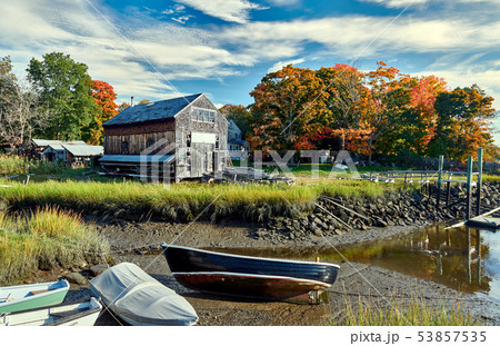 Fall at Essex, Massachusetts, USA. 53857535