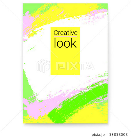 Vector poster, frame for text in hipster style 53858008