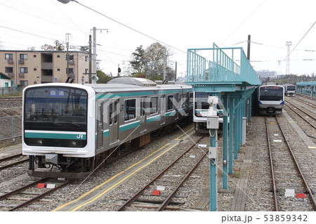 勝田車両センターに留置中のE501系・E531系 勝田車両センターに留置中のE501系・E531系 53859342