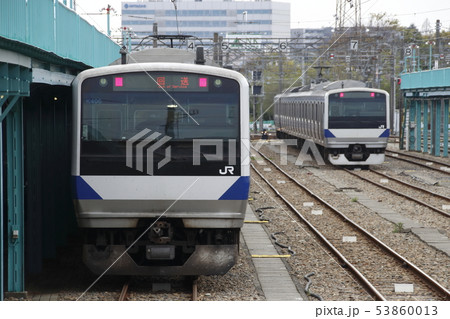 勝田車両センターに留置中のE531系電車 勝田車両センターに留置中のE531系電車 53860013