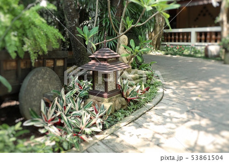 Lighting decoration in the garden Lighting decoration in the garden 53861504