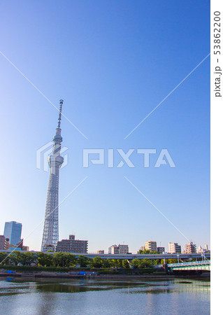 東京スカイツリー 浅草から見るスカイツリー 東京スカイツリー 浅草から見るスカイツリー 53862200