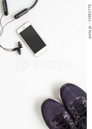 Mockup mobile cellphone with wireless bluetooth 53862776