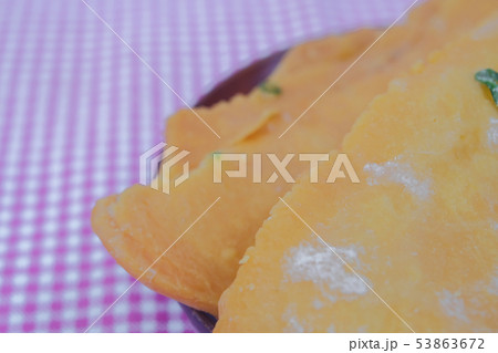 Dessert style of fried Roti street food in 53863672