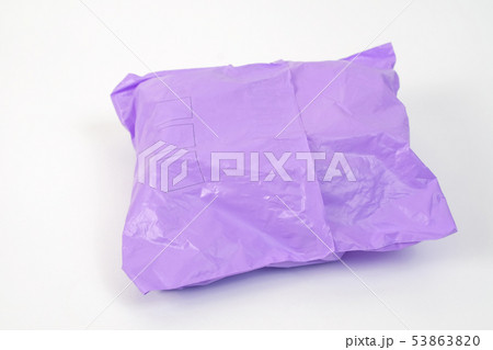 Plastic bag or Package envelope on white 53863820