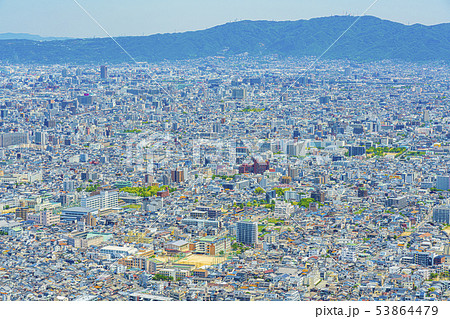 大阪 都市景観 あべのハルカスから東方向 大阪 都市景観 あべのハルカスから東方向 53864479