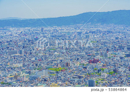 大阪　都市景観　あべのハルカスから東方向　　　　　 53864864