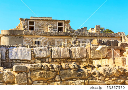 Knossos, Crete ruins of the Minoan Palace, Greece 53867570
