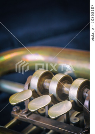 Closeup view of the trumpet flaps Closeup view of the trumpet flaps 53868187