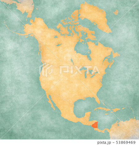 Map of North America - Nicaragua 53869469