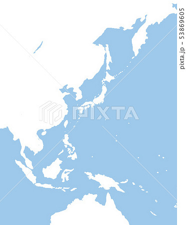 世界地図 アジア 東南アジア 日本 東アジア 地図 日本地図のイラスト素材