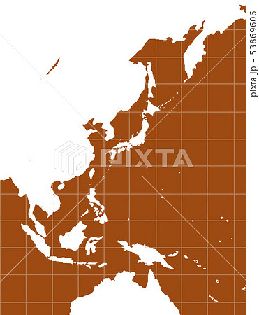 世界地図 アジア 東南アジア 日本 東アジア 地図 日本地図のイラスト