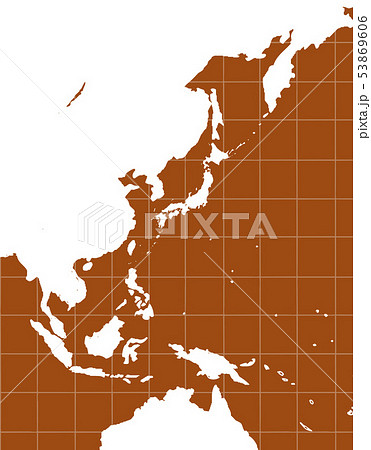 世界地図 アジア 東南アジア 日本 東アジア 地図 日本地図のイラスト素材