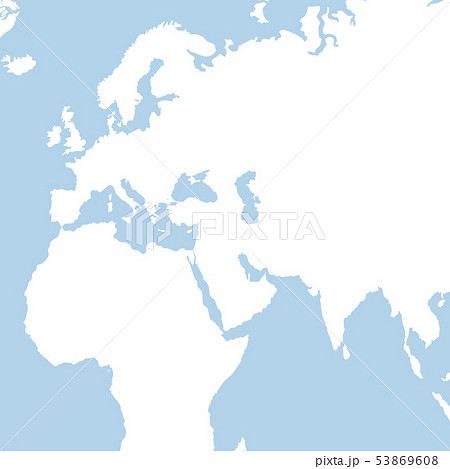 世界地図 ヨーロツパ ロシア アフリカ 地図 中東のイラスト素材